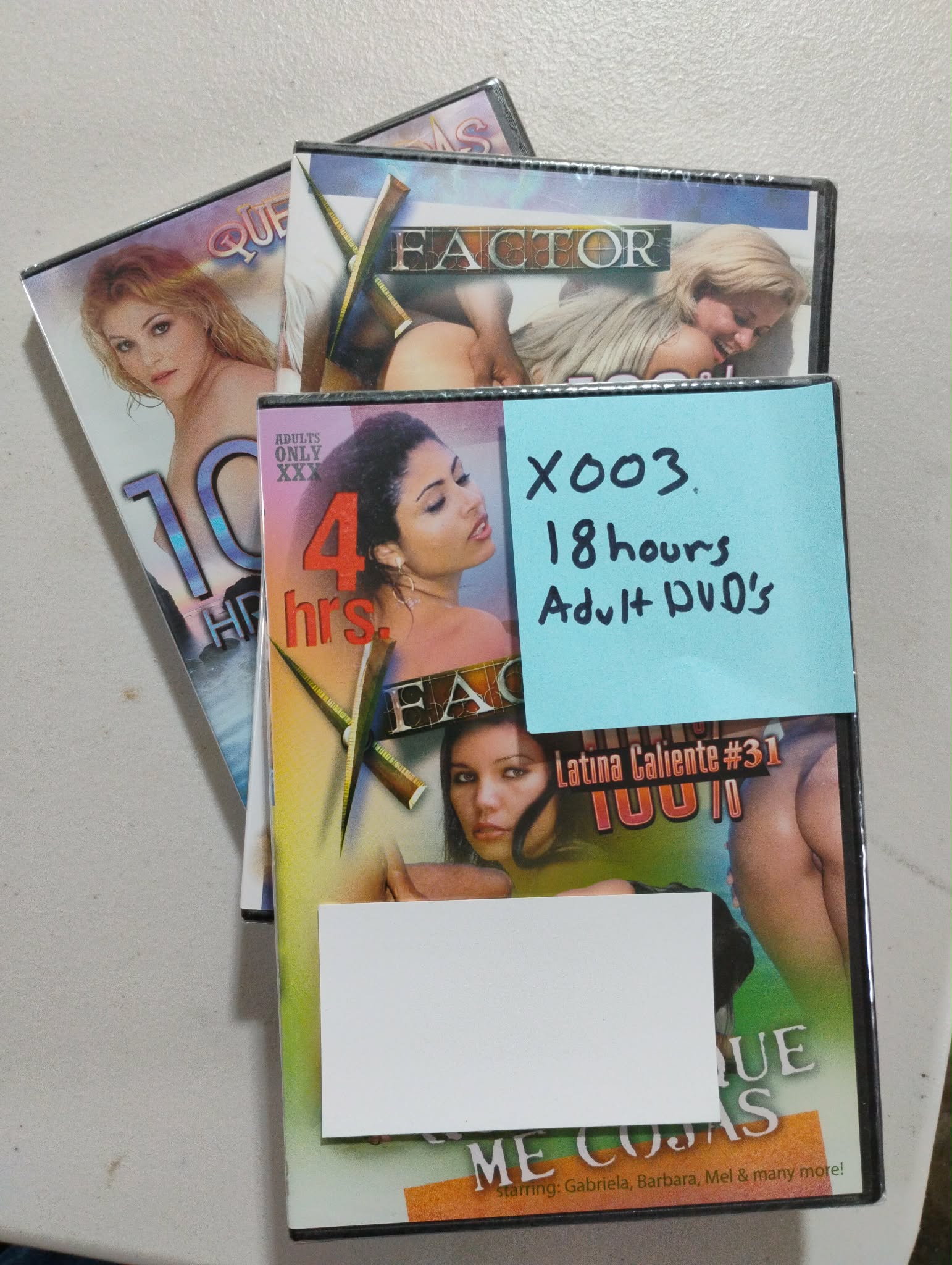 Adult DVD Lot #X003