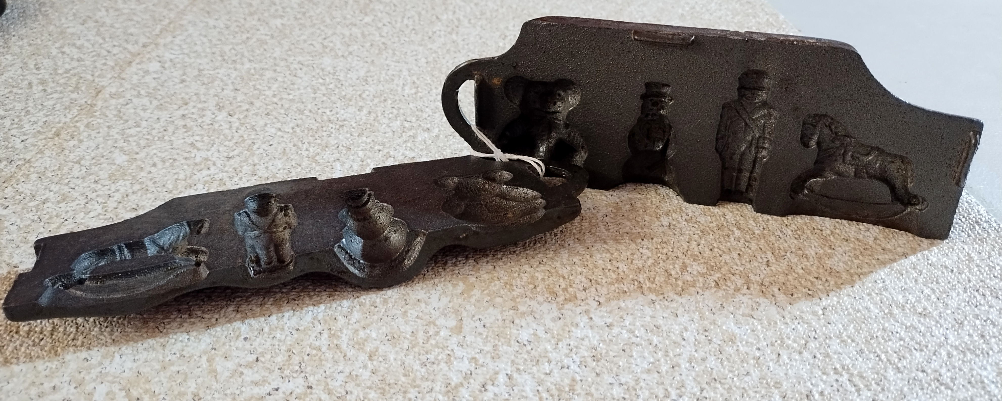Set of Cast Iron Christmas Molds