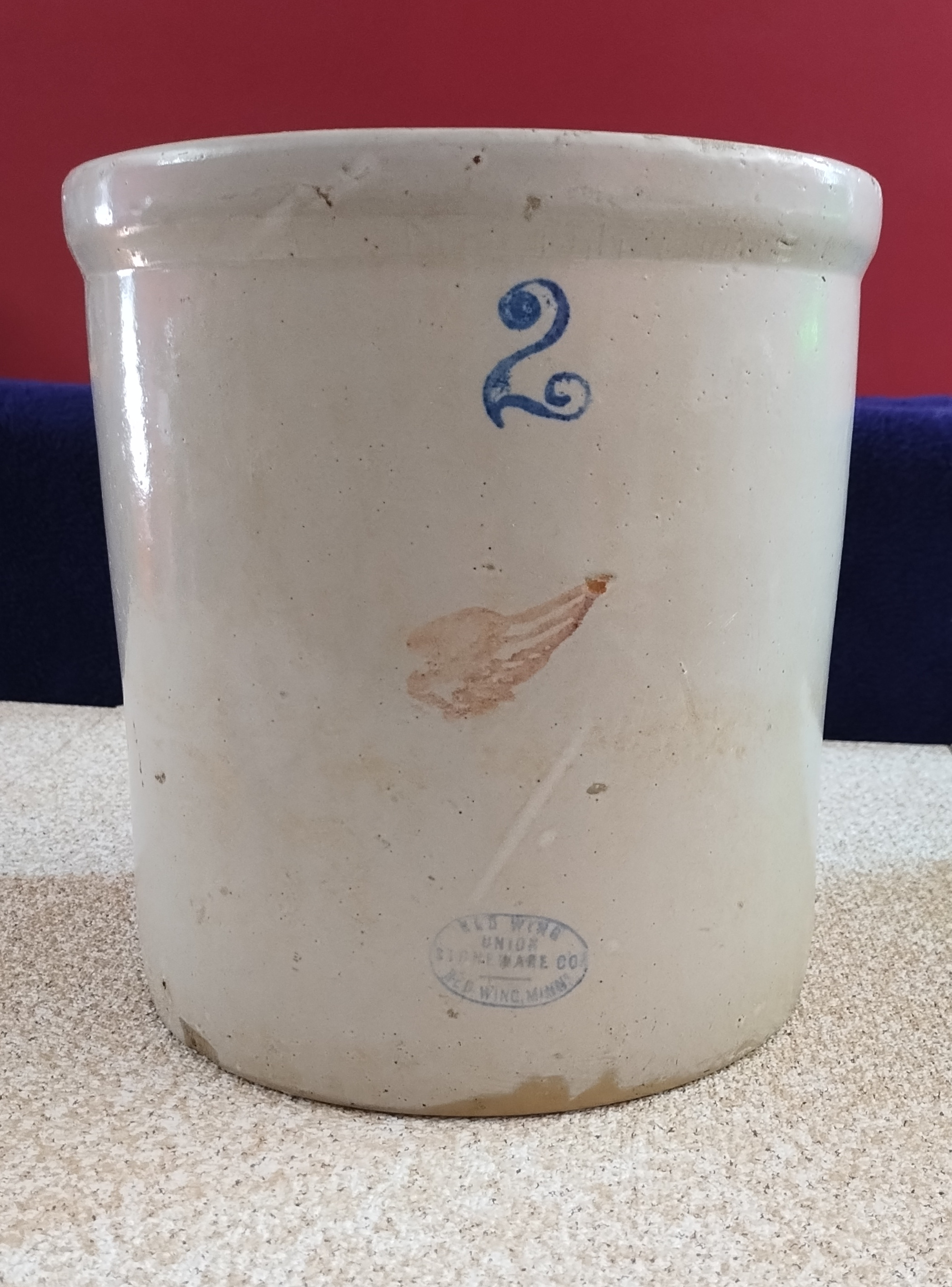 2 Gallon Red Wing Crock