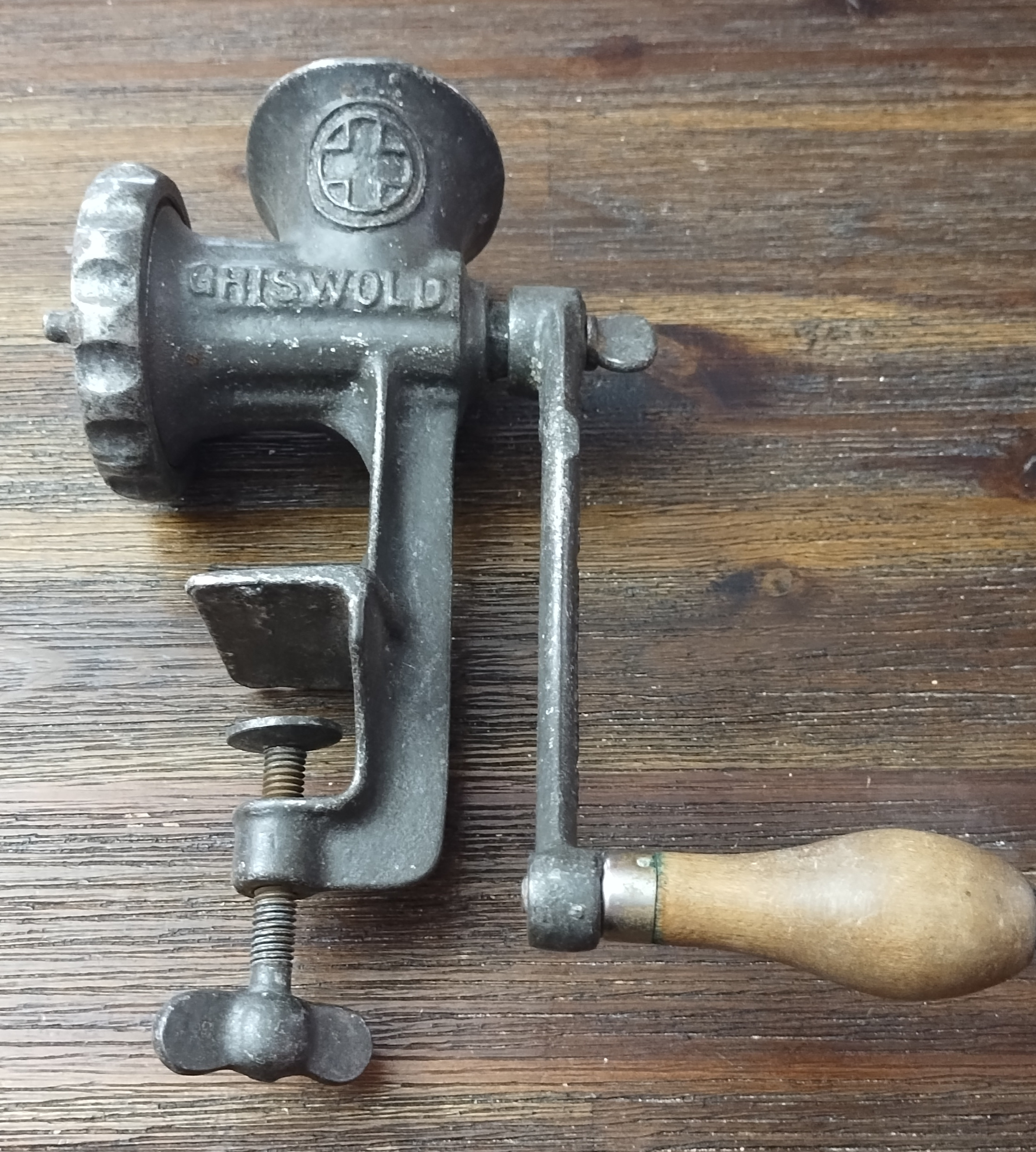 Vintage Griswold Cast Iron Meat Grinder