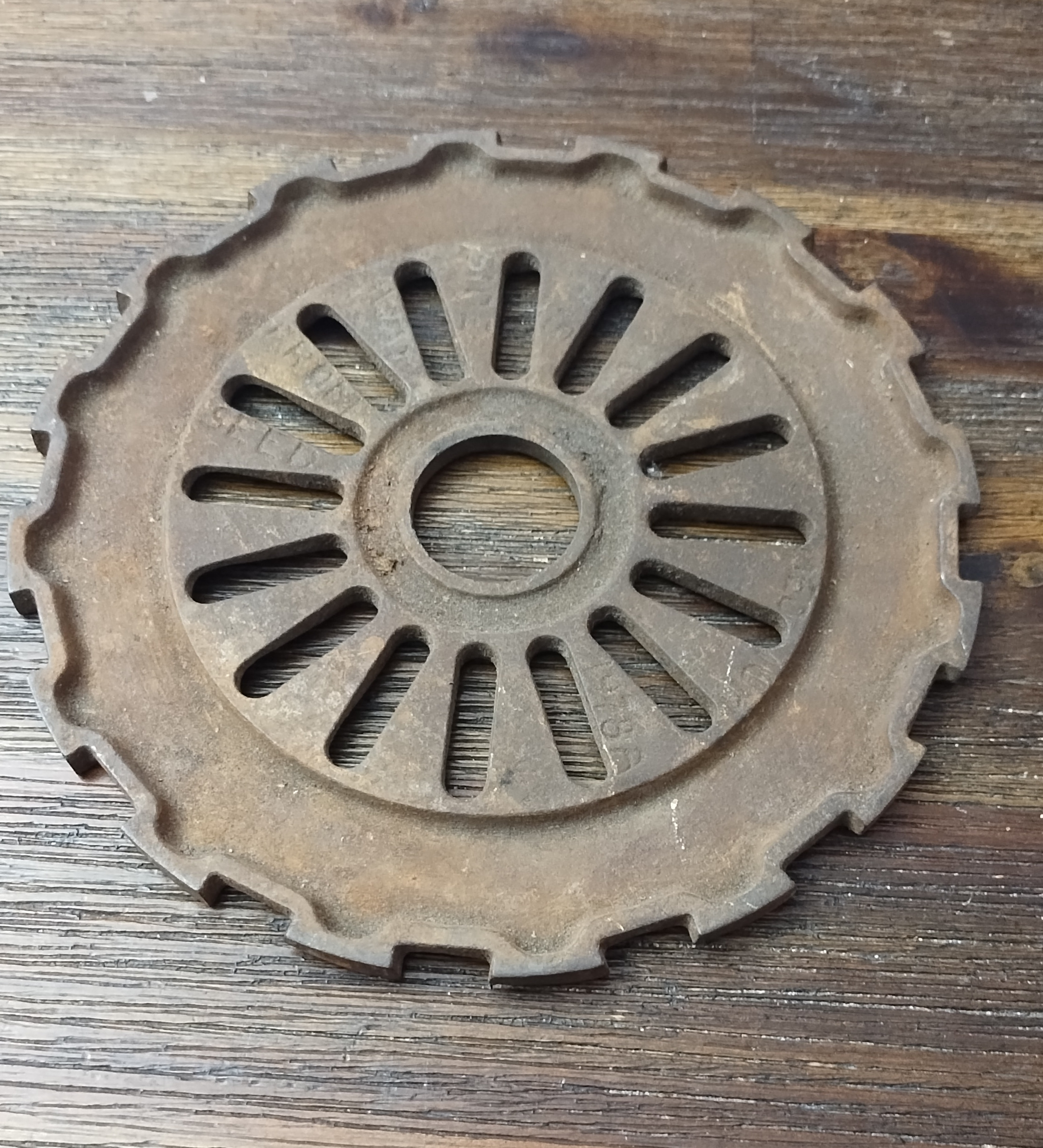 Cast Iron Seed Hopper